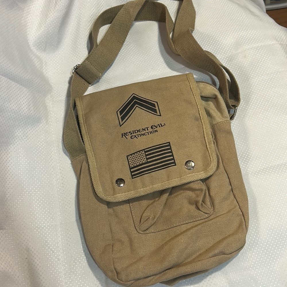 Resident Evil Extinction Army Tote Bag 2007 Movie Promo USA Military Messenger